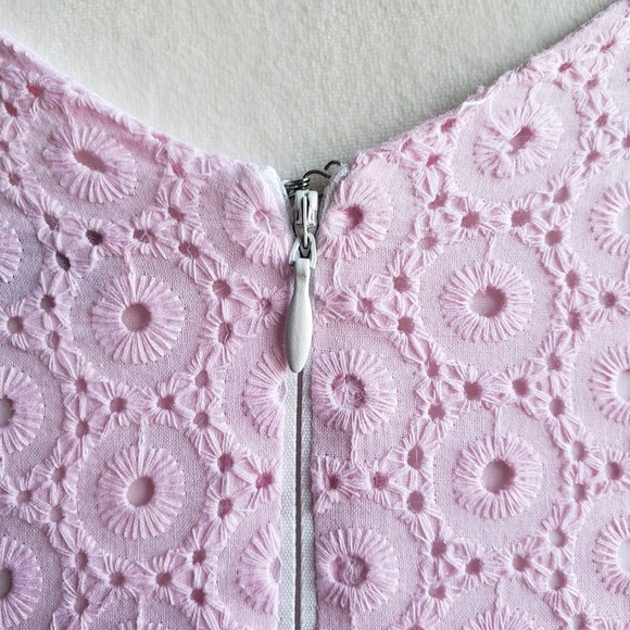 JARLO | PINK EYELET DRESS - Picture 7 of 9